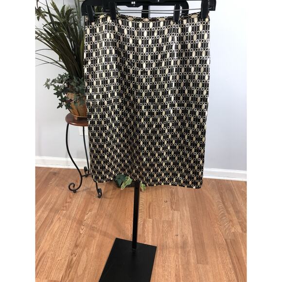 Style & CO. Collection Pencil Skirt Women 14 Lined 100% Silk Lined Zipper Back - Picture 1 of 6